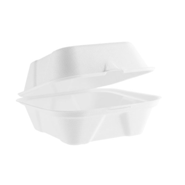 Vegware Bagasse Burger Boxes 6" (Pack of 500)