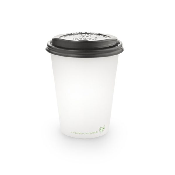 Vegware 89-Series CPLA Hot Cup Lids Black (Pack of 1000) - Image 4