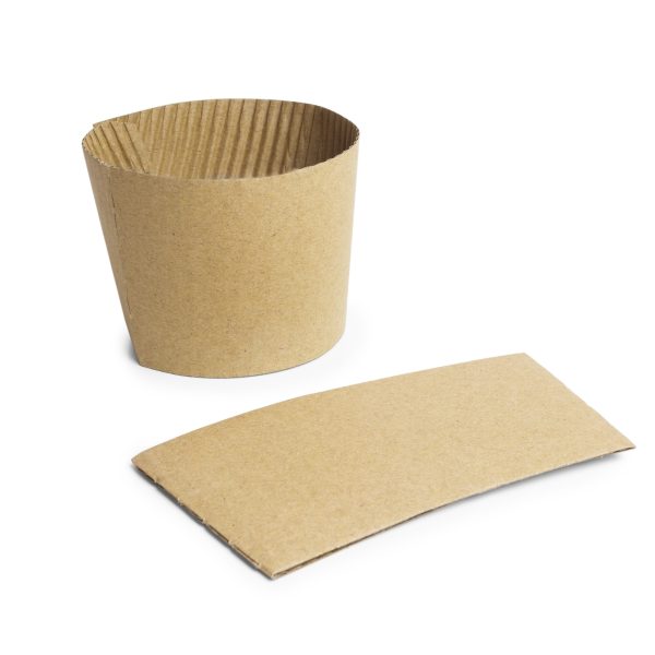 Vegware Large Kraft Hot Cup Sleeves  (Pack of 1000)