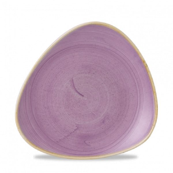 Churchill Stonecast Lavender Triangle Plate 22.9cm (Pack of 12)