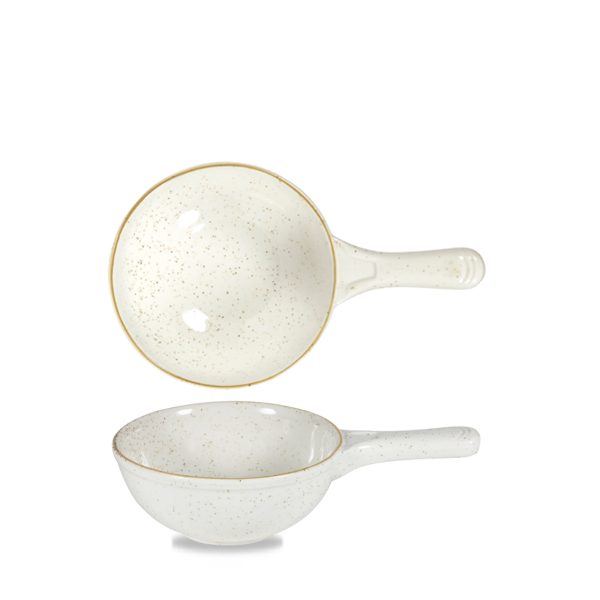 Churchill Stonecast Barley White Deep Skillet Pan 24.5cm (Pack of 6)