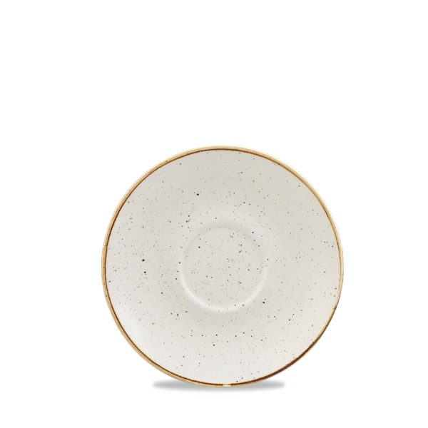 Churchill Stonecast Barley White Cappuccino Saucer 15.6cm (Pack of 12)