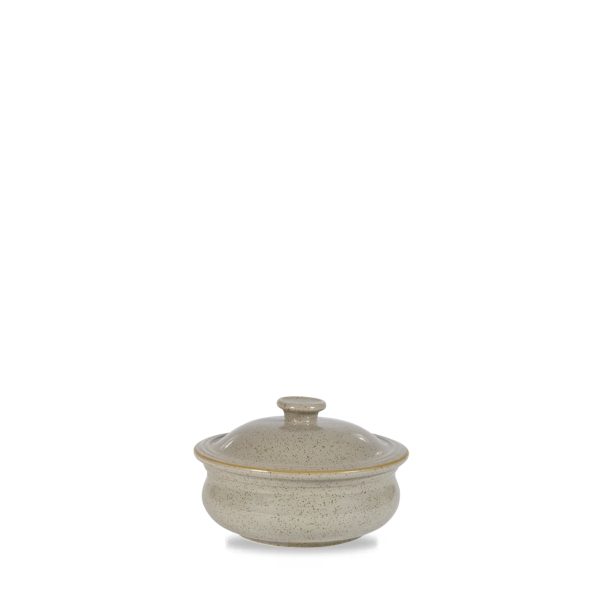Churchill Stonecast Peppercorn Grey Lidded Stew Pot 15oz (Pack of 6)