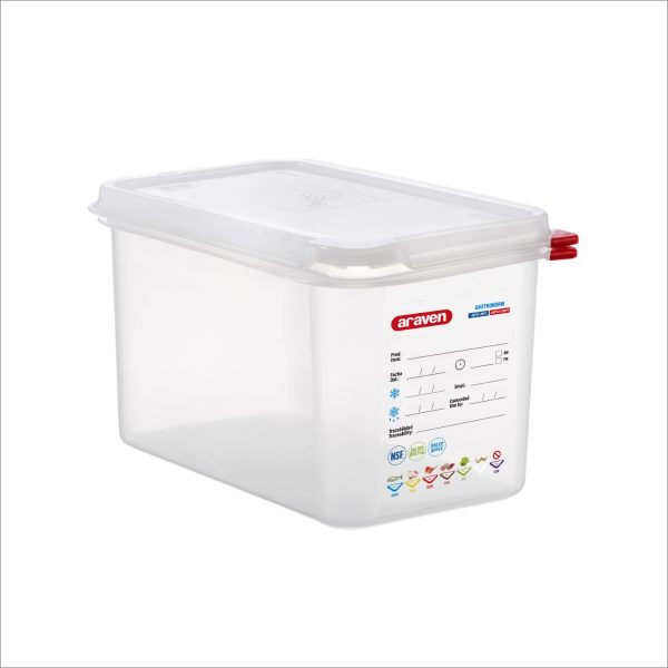 Araven Polypropylene GN 1/4 Airtight Food Container 4.3Ltr (Each)